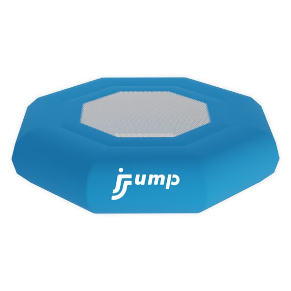 Trampoline Bumper de la marque JJUMP. Possibilité de connecter un mur d'escalade.